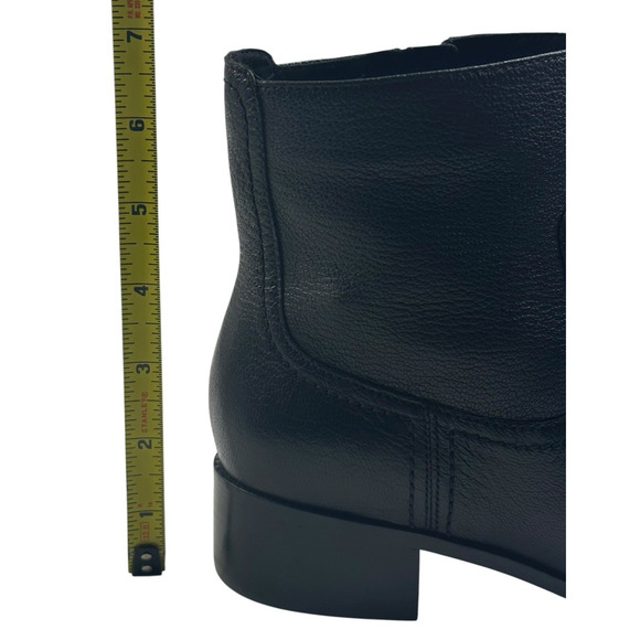 COLE HAAN Naia Black Leather Ankle Boots Womens Size 7B Side Zip New $200 C - Picture 9 of 13